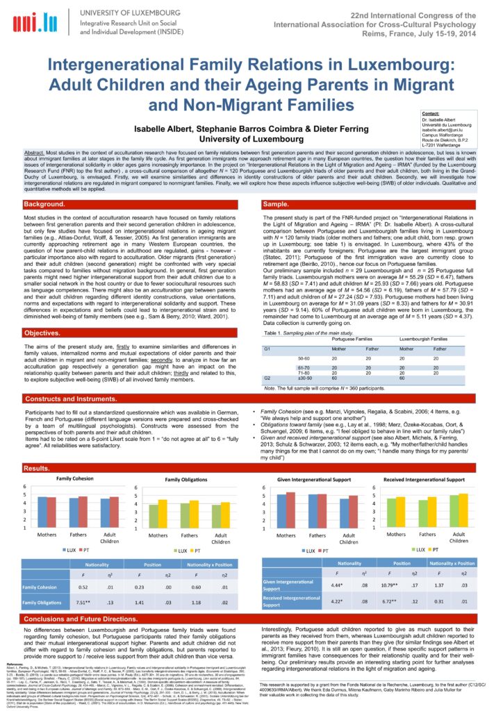 Intergenerational family relations in Luxembourg: Adult children and ...